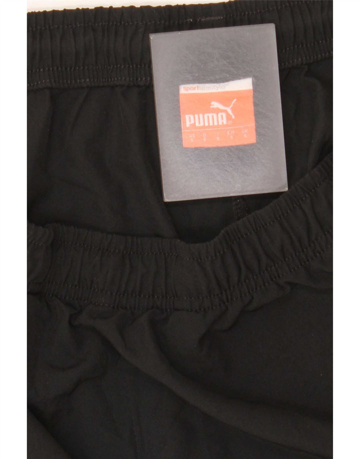 Shorts esportivos masculinos Puma pequenos pretos