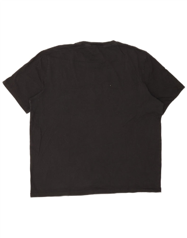 Camiseta gráfica masculina FRED PERRY 2XL algodão preto