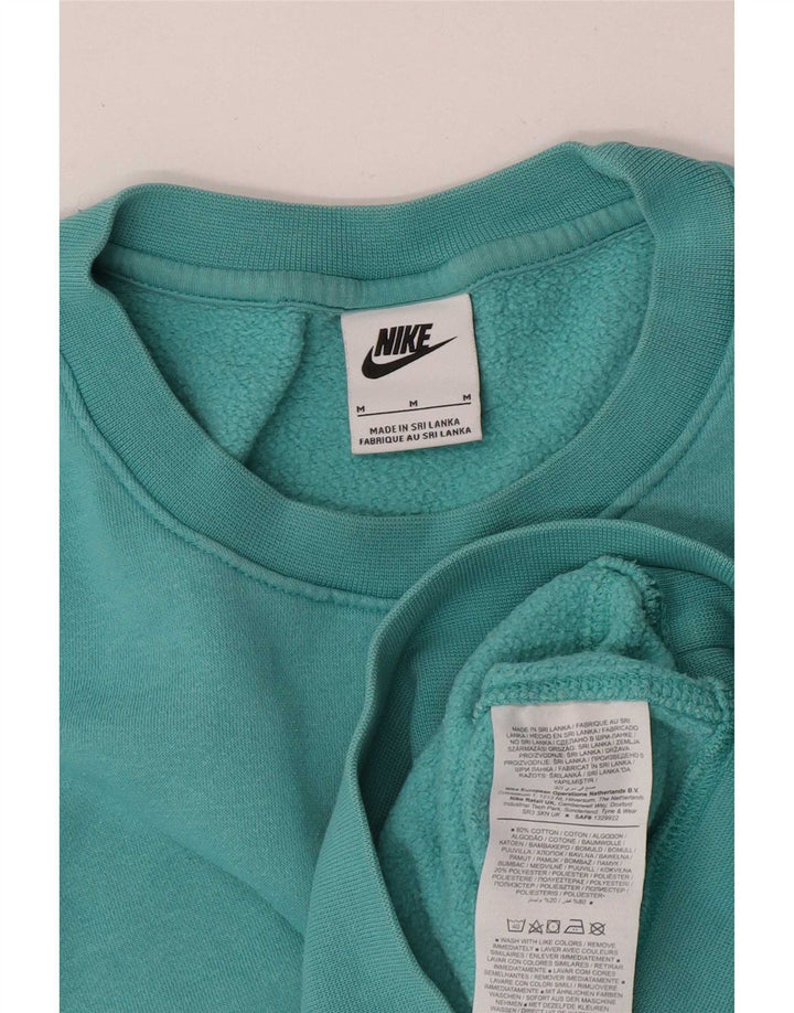 Nike Mens Moletom Jumper Médio Algodão Turquesa