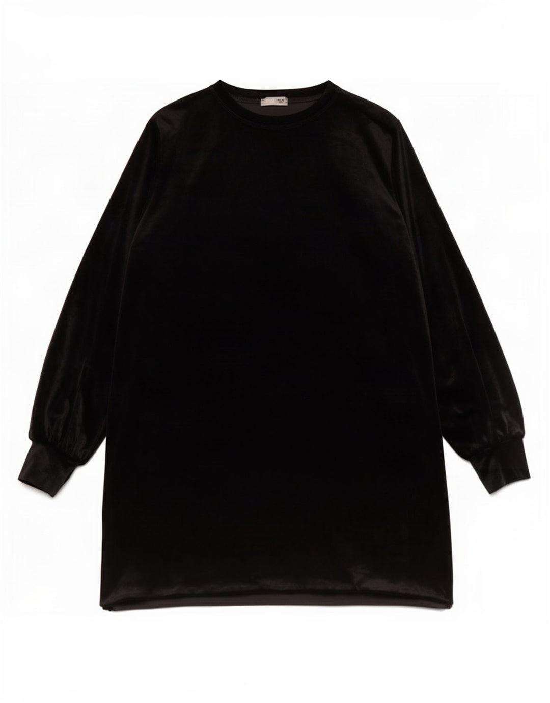 Vestido feminino Zara manga comprida, tamanho UK 16, grande, preto, poliéster
