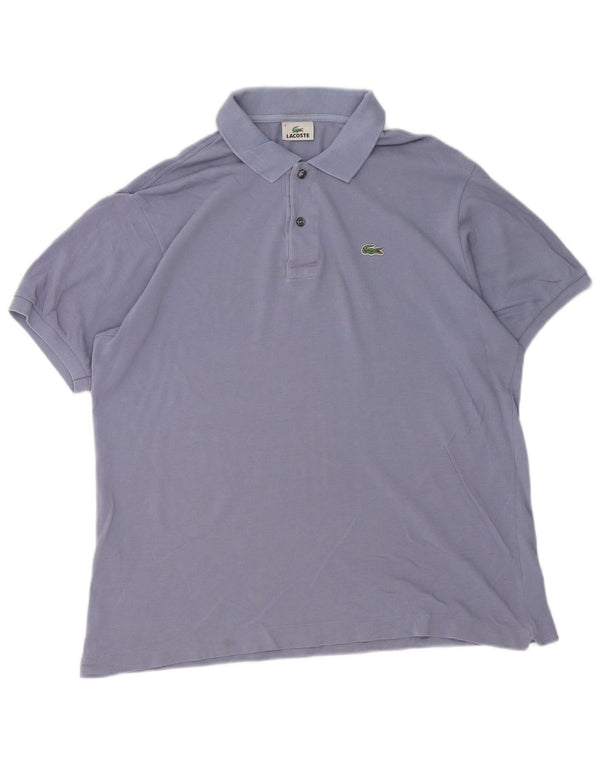 Camisa polo masculina Lacoste tamanho 6 XL algodão roxo