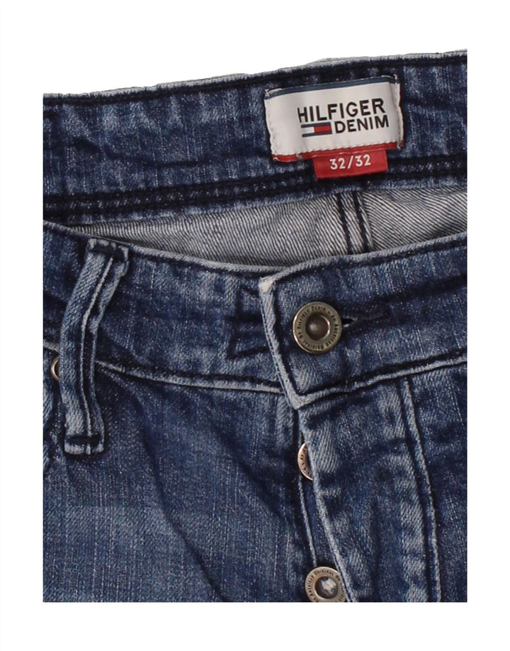 TOMMY HILFIGER Mens Straight Jeans W32 L32 Blue Cotton Vintage Tommy Hilfiger and Second-Hand Tommy Hilfiger from Messina Hembry 
