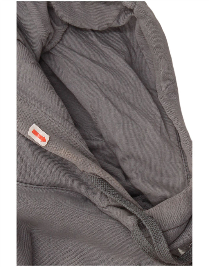 Nike Mens Graphic Hoodie Jumper XS Algodão Cinza