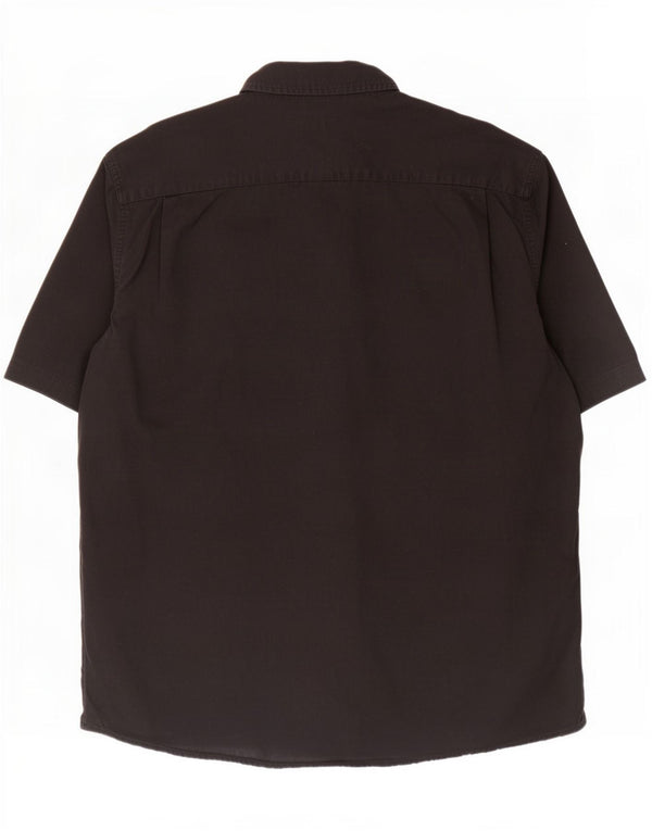 Camisa Wrangler masculina de manga curta XL algodão preto