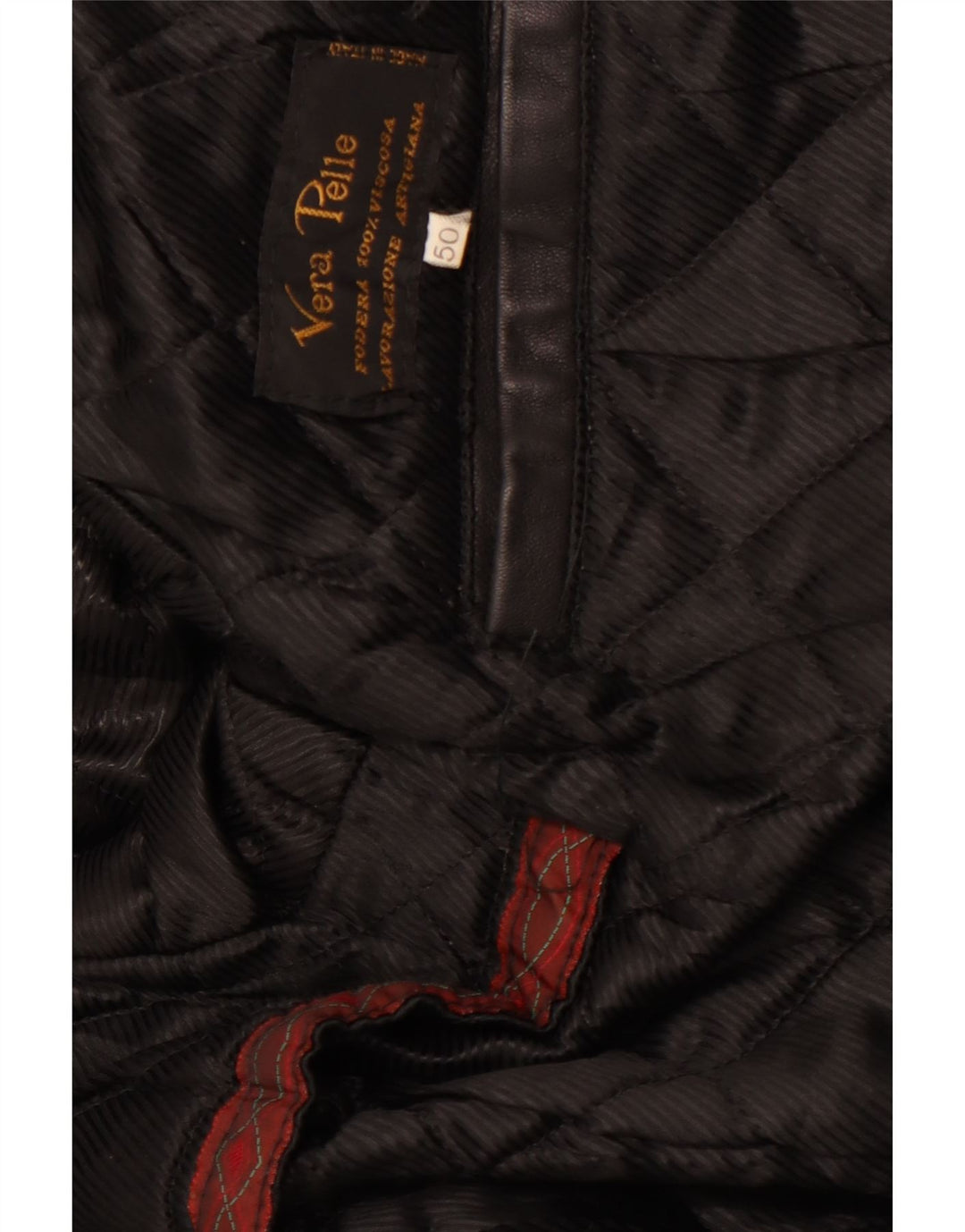 Jaqueta de couro masculina VINTAGE IT 50 grande couro preto