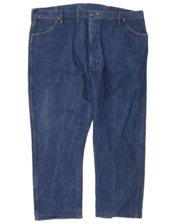 Jeans Wrangler masculino recortado reto W44 L26 azul