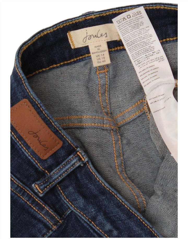 JOULES Jeans Skinny Feminino Reino Unido 14 Grande W32 L28 Azul Marinho Algodão
