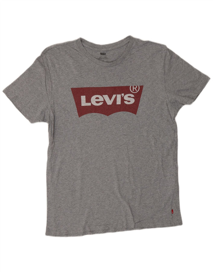 Camiseta gráfica masculina LEVI'S grande cinza