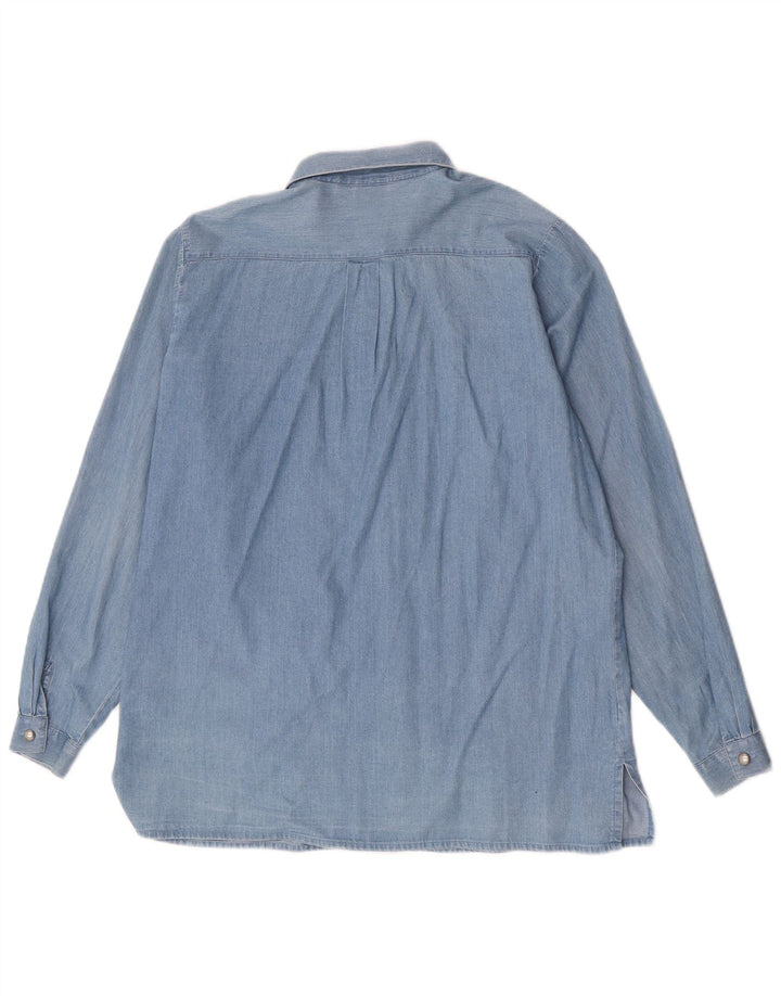 Camisa feminina Hammerschmid EU 40 algodão floral azul médio