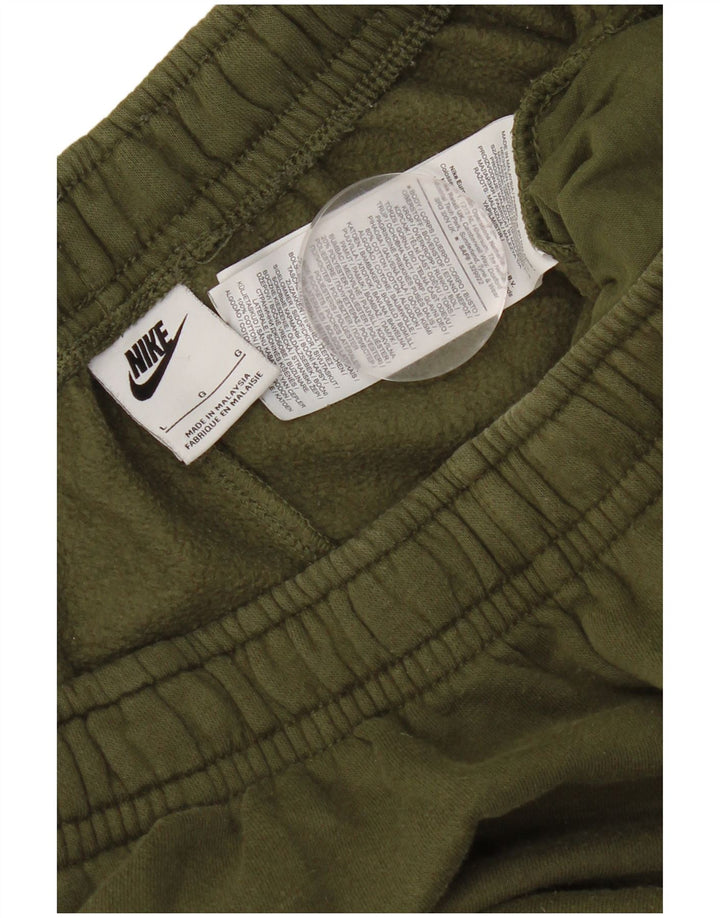 Shorts esportivos masculinos Nike grandes de algodão cáqui