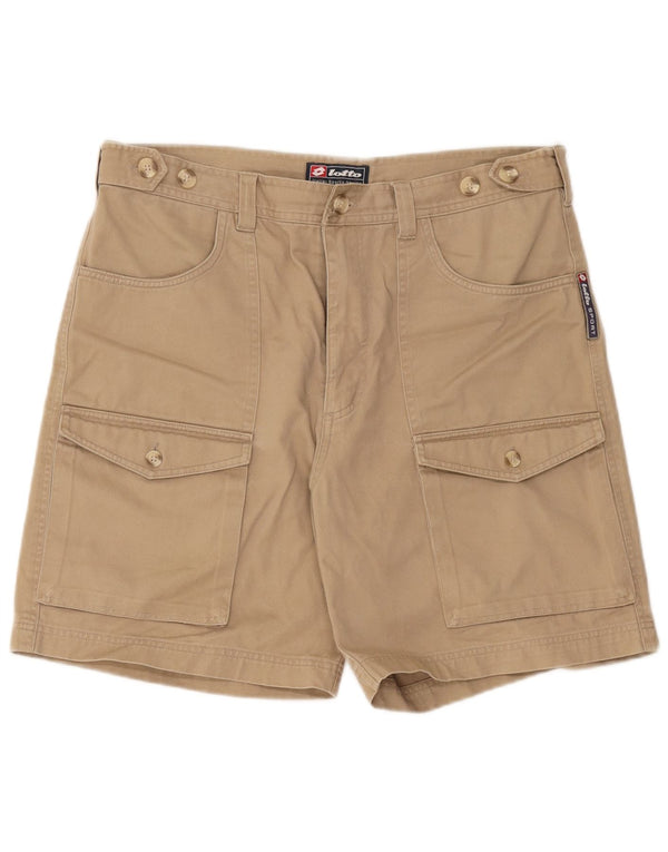 Lotto Mens Cargo Shorts UK 40/42 Grande W36 Algodão Bege