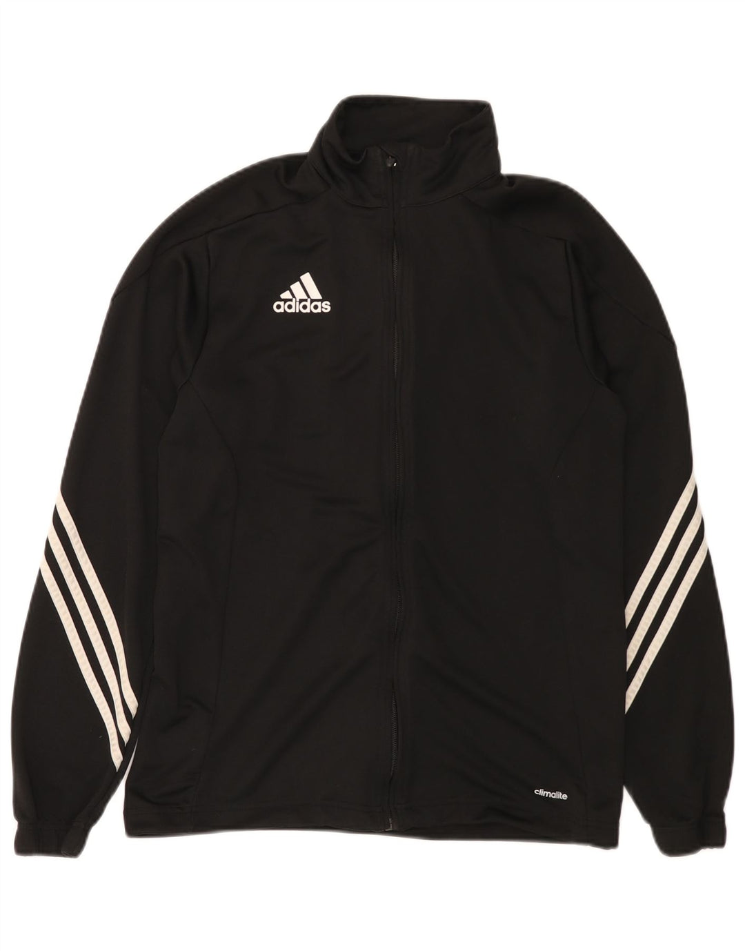 Adidas Mens Climalite Tracksuit Top Jacket Médio Preto Poliéster