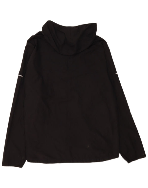 Jaqueta Nike Feminina de Corrida com Capuz para Treino UK 16 Grande Poliéster Preto