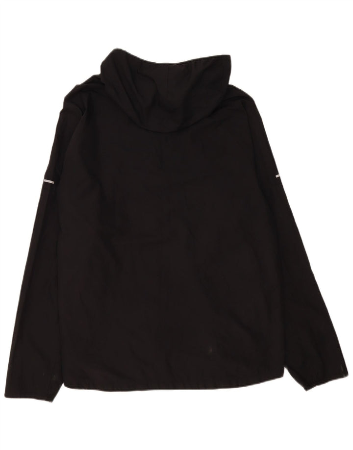 Jaqueta Nike Feminina de Corrida com Capuz para Treino UK 16 Grande Poliéster Preto