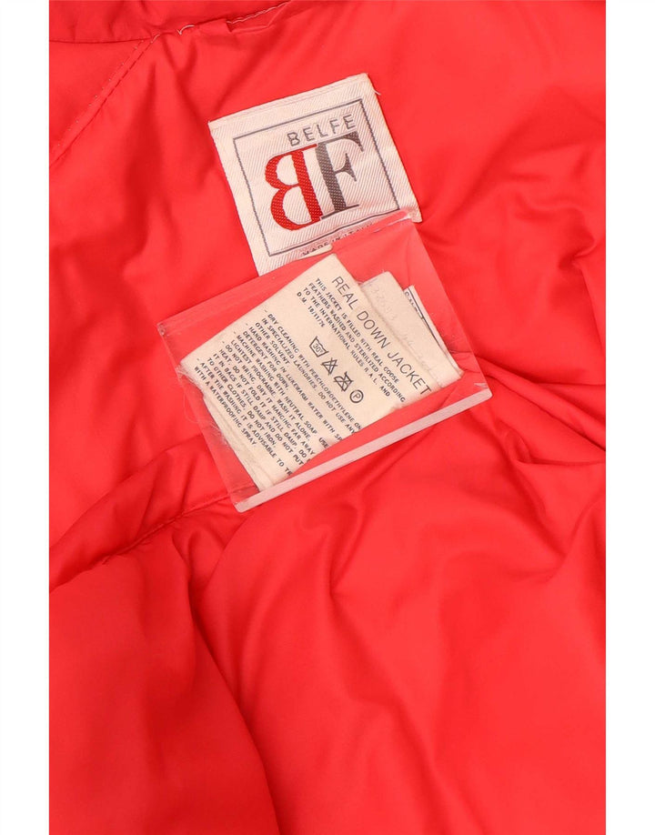 Casaco feminino Belfe com peito duplo e acolchoado grande Reino Unido 14 Medum vermelho