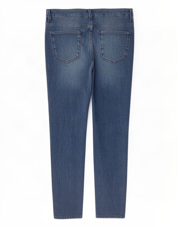 Calça jeans skinny feminina de cintura alta Marks & Spencer Reino Unido 16 grande W32 L26 azul
