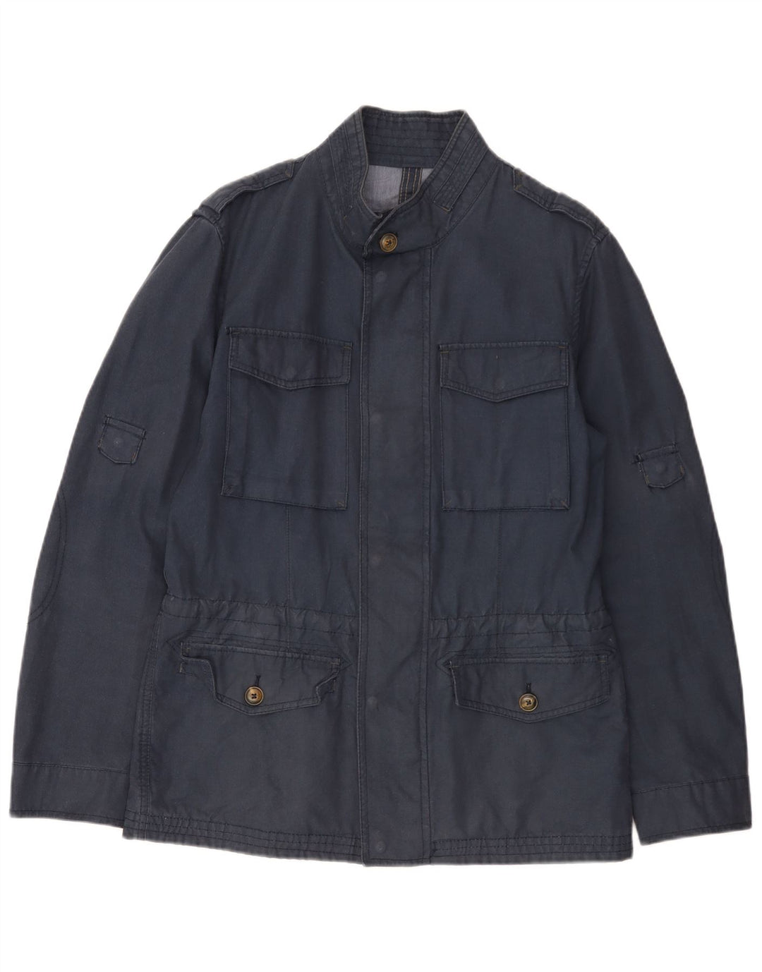 Jaqueta militar masculina MASSIMO DUTTI UK 36 pequena azul marinho