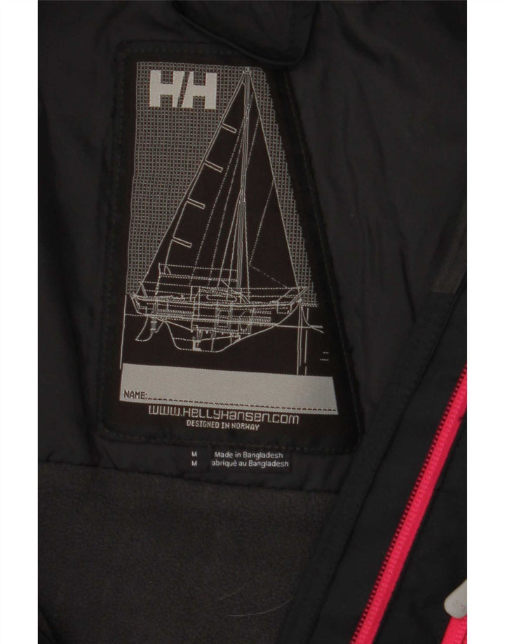 Jaqueta corta-vento feminina Helly Hansen UK 14 poliéster preto médio