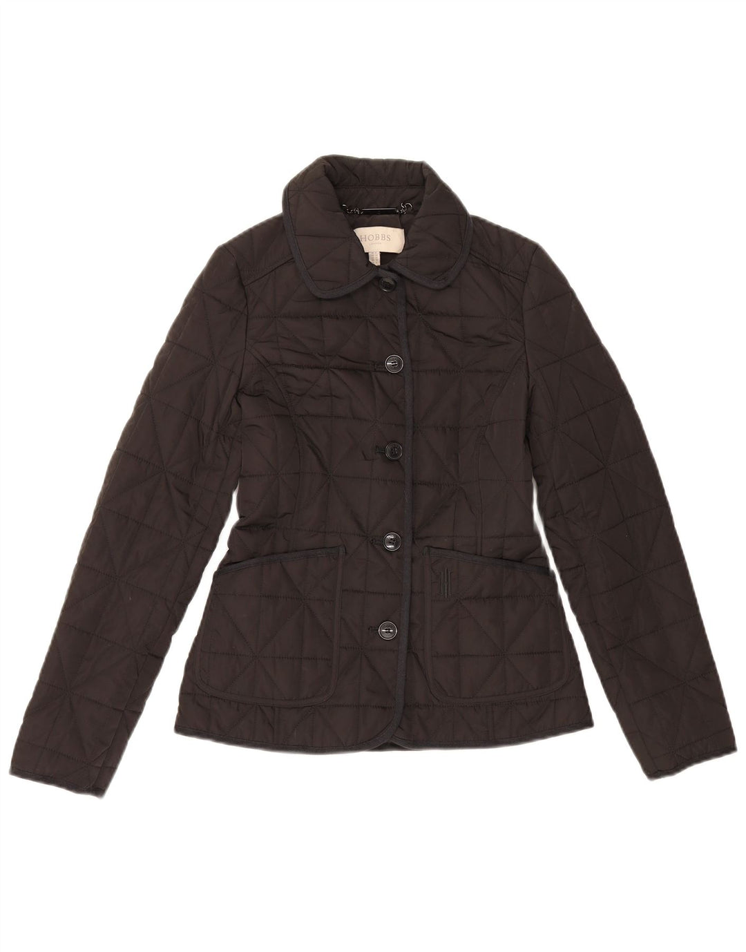 Jaqueta acolchoada feminina Hobbs UK 6 XS preto poliéster clássico