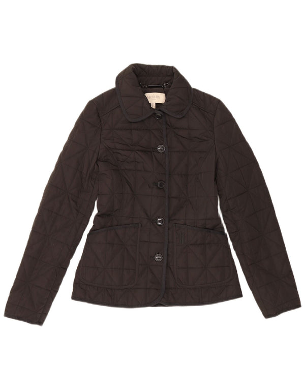 Jaqueta acolchoada feminina Hobbs UK 6 XS preto poliéster clássico