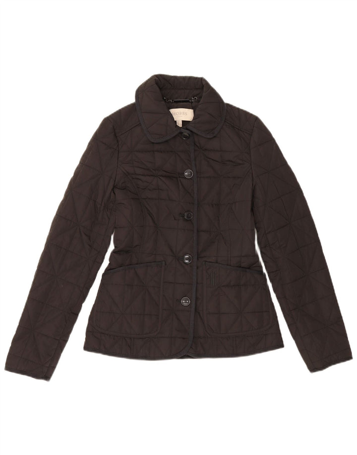 Jaqueta acolchoada feminina Hobbs UK 6 XS preto poliéster clássico