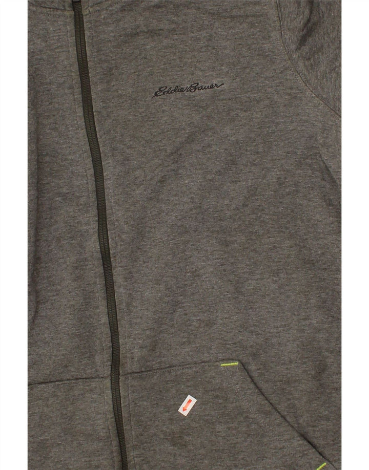 EDDIE BAUER Mens Tracksuit Top Jacket Large Grey Cotton Vintage Eddie Bauer and Second-Hand Eddie Bauer from Messina Hembry 