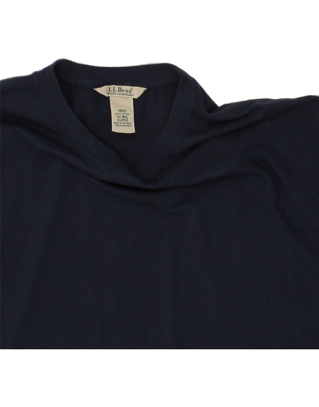 L.L.BEAN Mens T-Shirt Top XL Navy Blue Cotton Vintage L.L.Bean and Second-Hand L.L.Bean from Messina Hembry 
