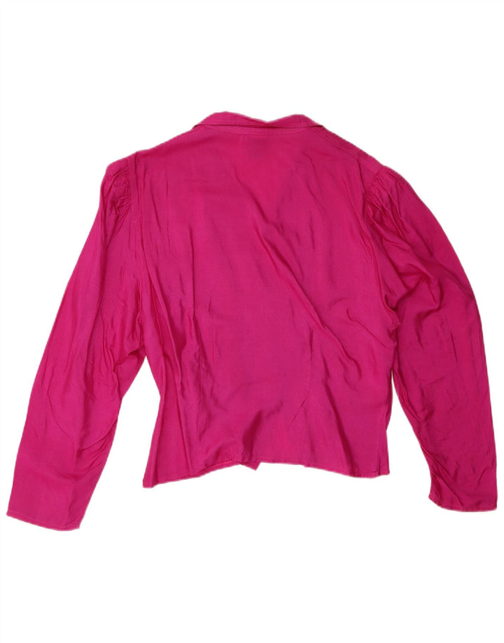 Blusa feminina YESSICA EU 42 grande seda rosa