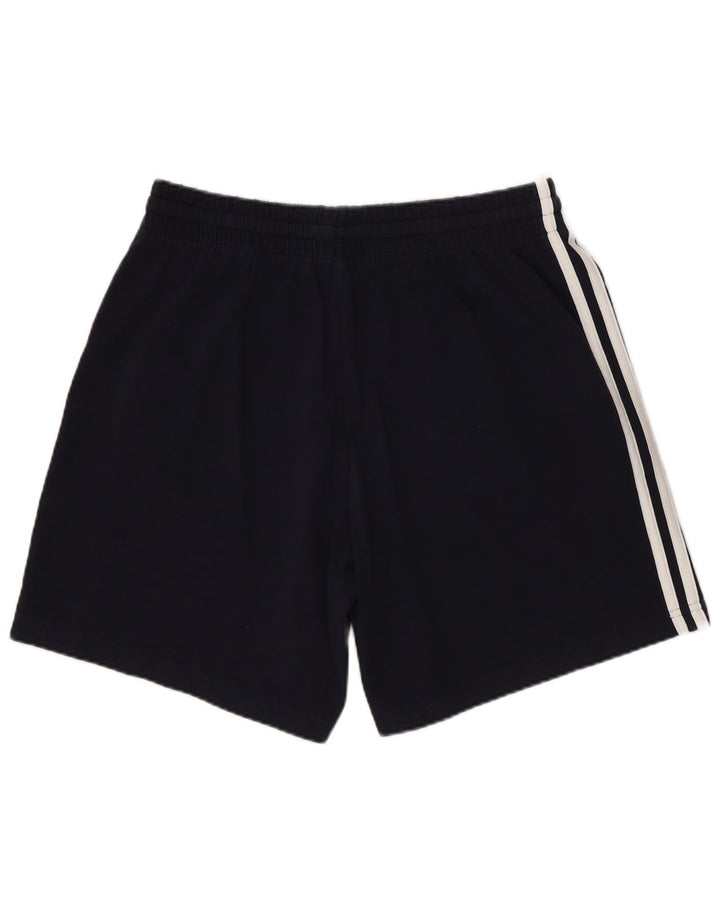 Shorts esportivos masculinos Adidas médio azul marinho