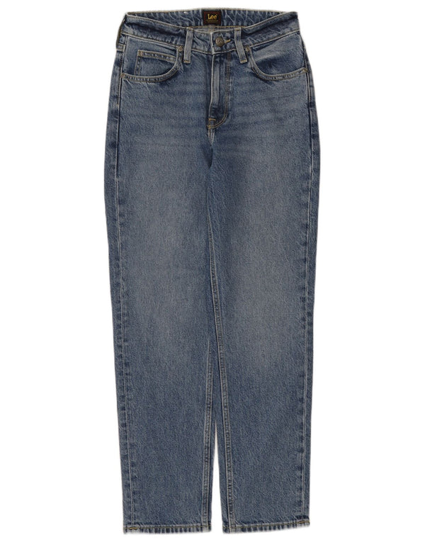 Lee Womens Carol Slim Jeans W25 L27 Algodão Azul