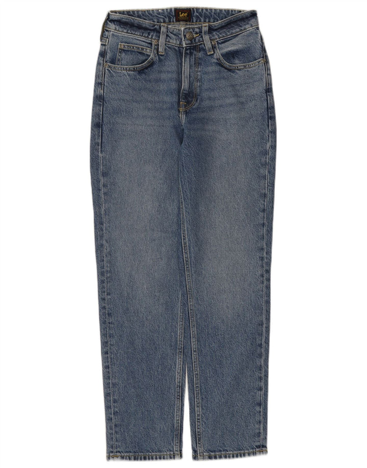 Lee Womens Carol Slim Jeans W25 L27 Algodão Azul
