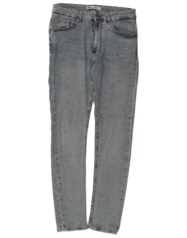 Zara Mens Skinny Jeans EU 42 Grande W32 L32 Azul Algodão