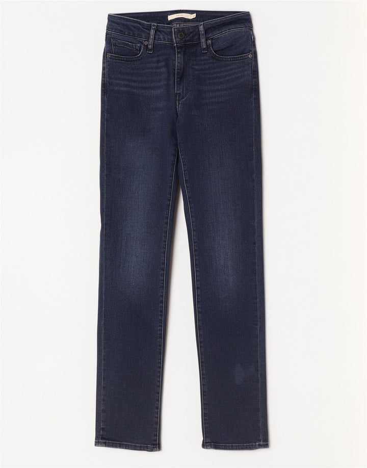 Calça jeans feminina Levi's 712 Slim W26 L30 azul marinho algodão