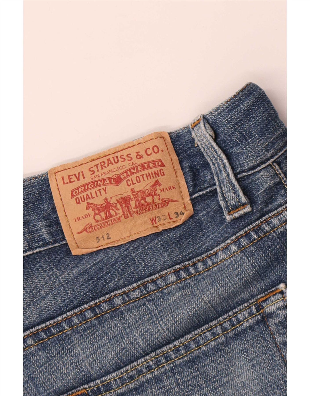 Jeans Levi's 512 Bootcut W33 L31 Azul Algodão