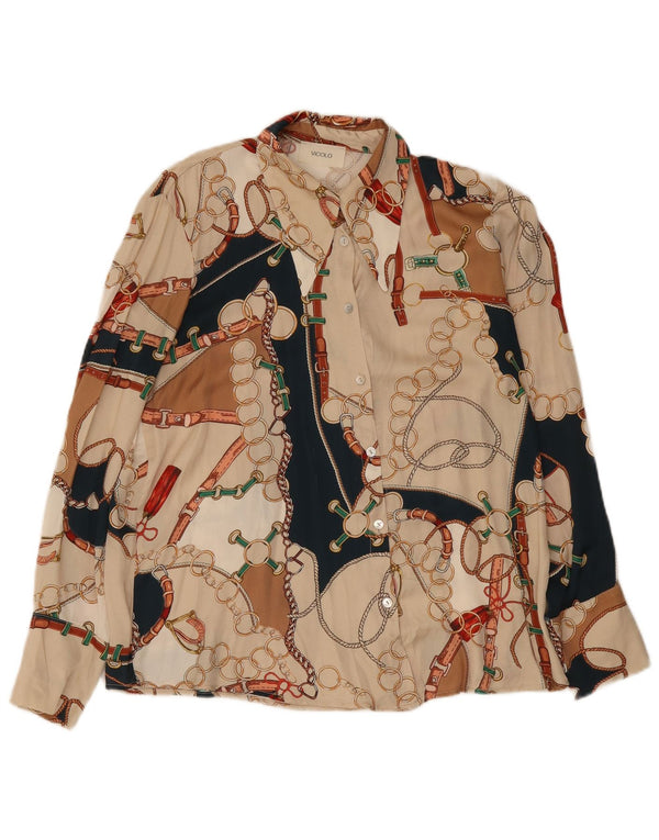 Blusa feminina Vicolo com estampa abstrata Reino Unido 14 média multicolorida