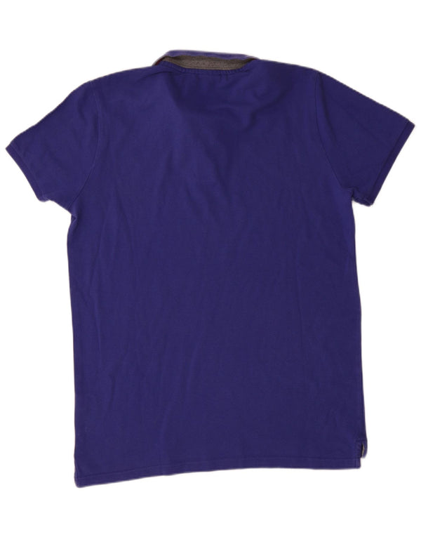 Camisa polo masculina Puma grande algodão azul