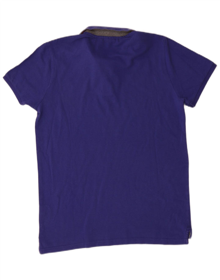 Camisa polo masculina Puma grande algodão azul