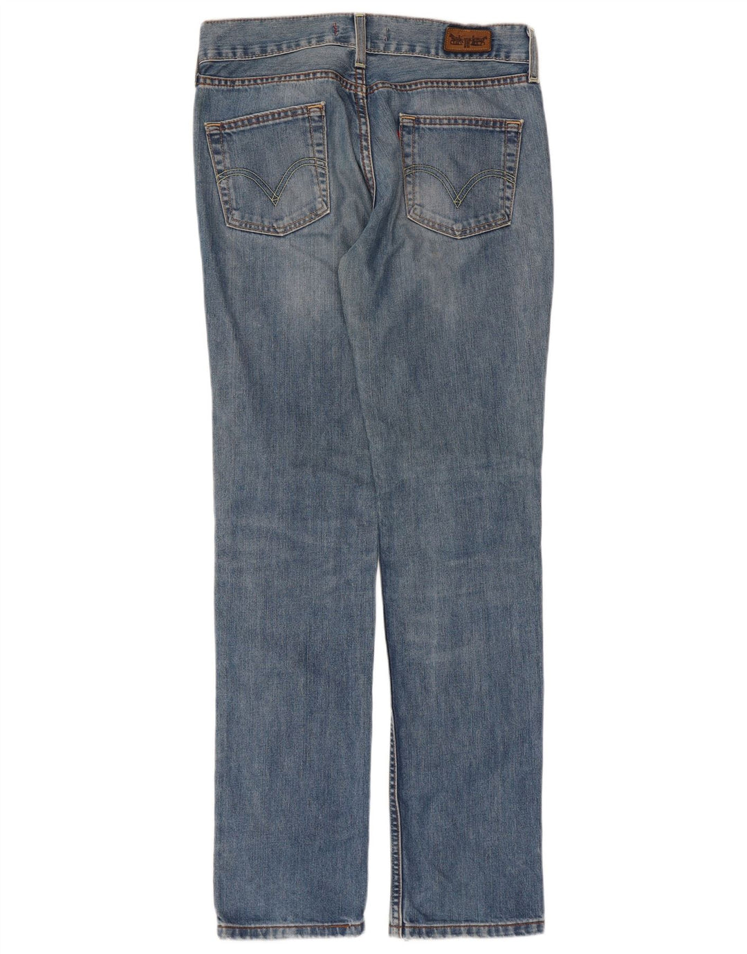 Jeans retos femininos Levi's W31 L34 algodão azul