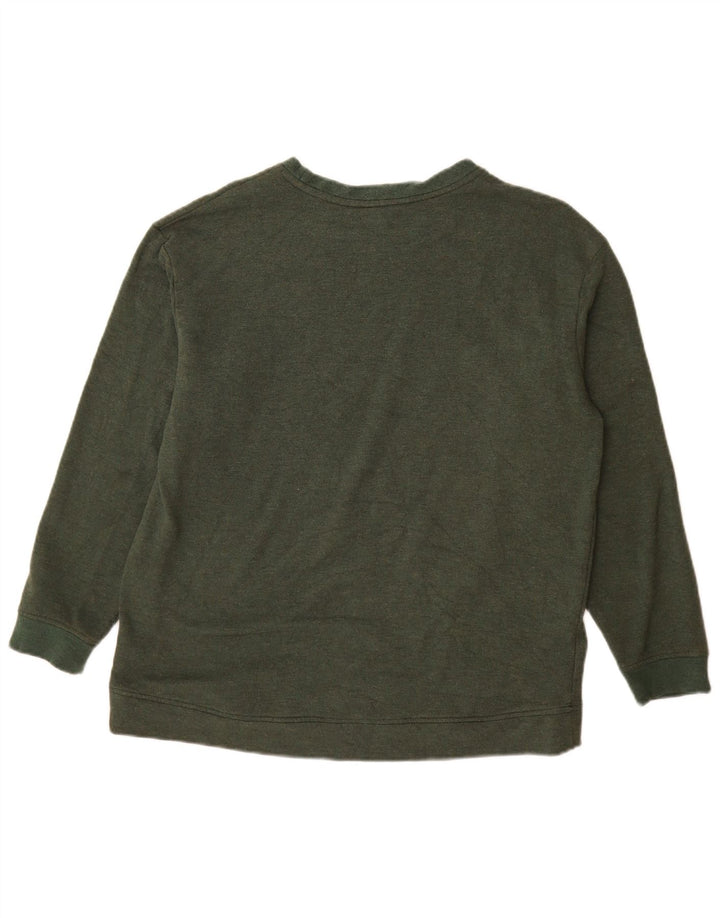 Orvis moletom masculino jumper médio verde modal