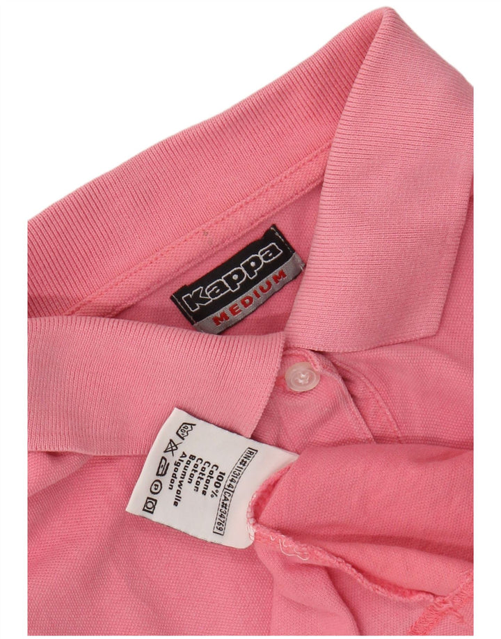 Camisa polo feminina KAPPA UK 12 algodão rosa médio