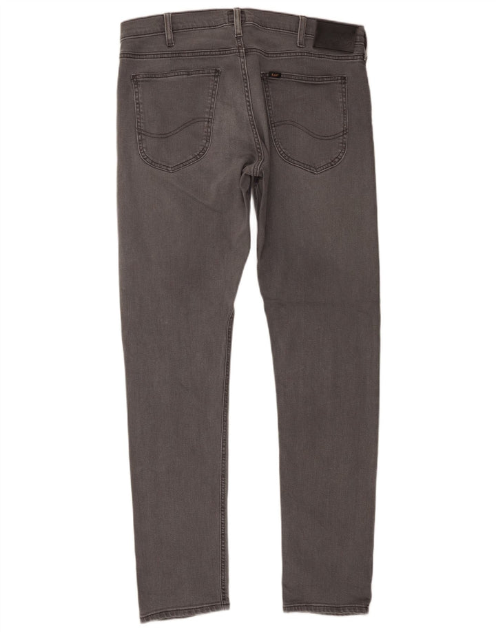Lee Mens Luke Slim Jeans W36 L34 Cinza Algodão