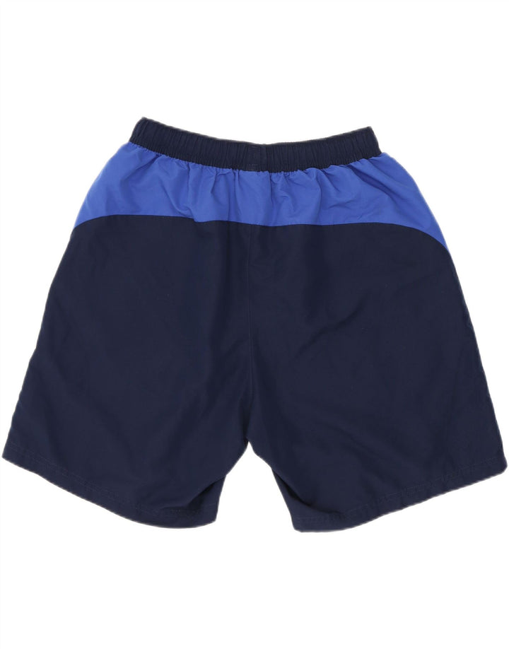 Shorts esportivos gráficos masculinos Canterbury, poliéster colorblock azul marinho médio