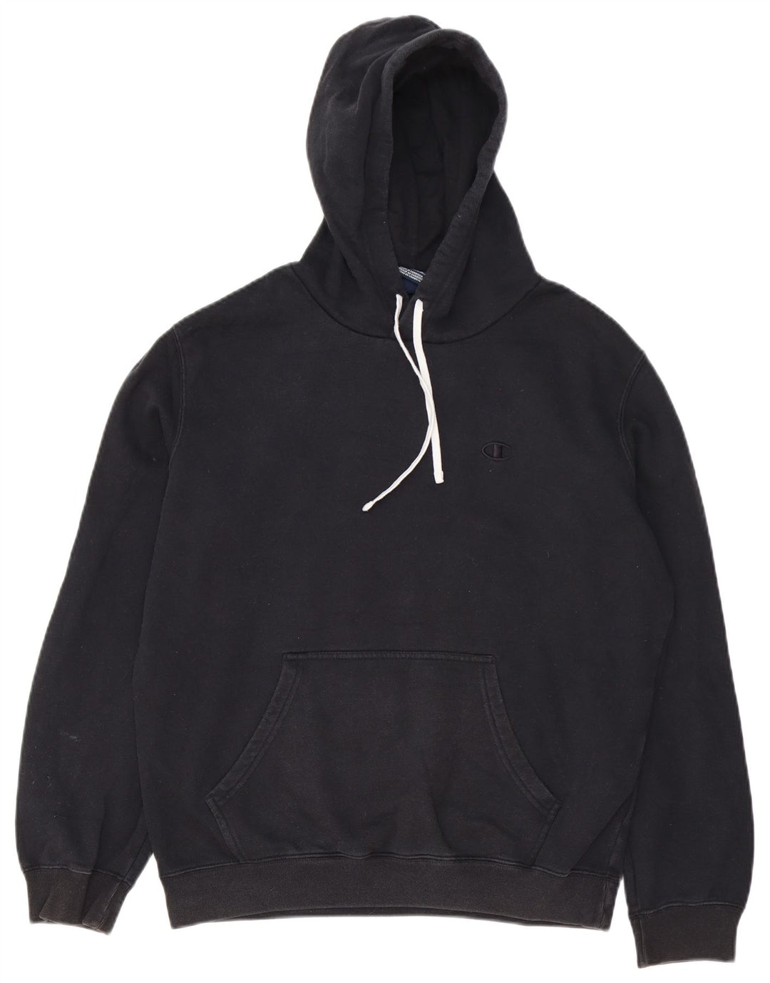 Jumper masculino com capuz Champion grande algodão preto