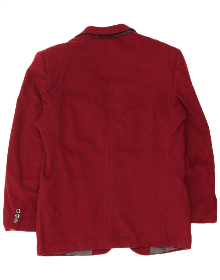 Jaqueta Blazer Lebole Masculina com 2 Botões IT 48 Lã Borgonha Média