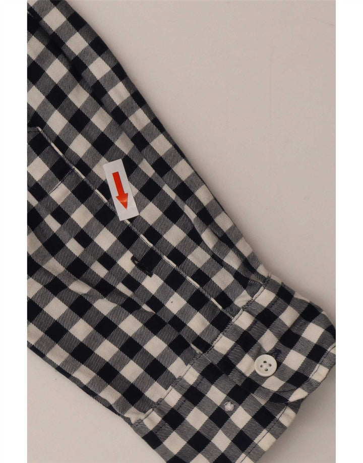 Camisa masculina de flanela Jack & Jones média azul marinho Gingham