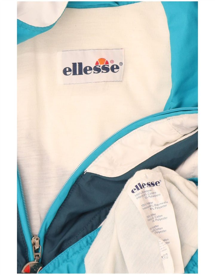 Ellesse Mens Graphic Tracksuit Top Jacket Grande Azul Colorblock Poliéster