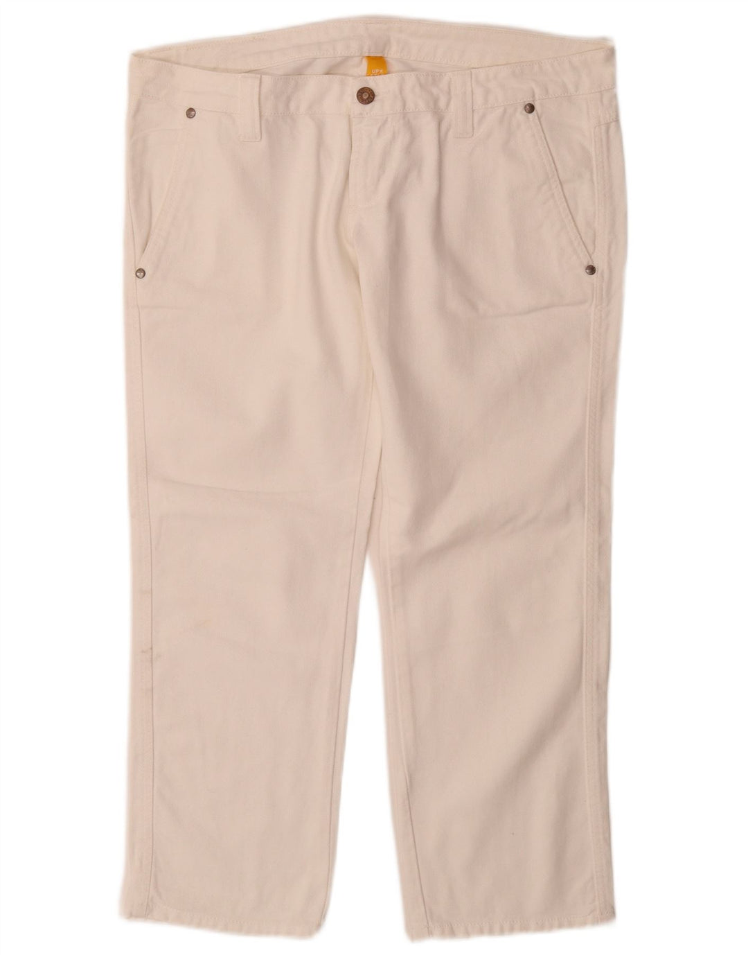Jeans retos femininos Upstar W32 L27 algodão branco