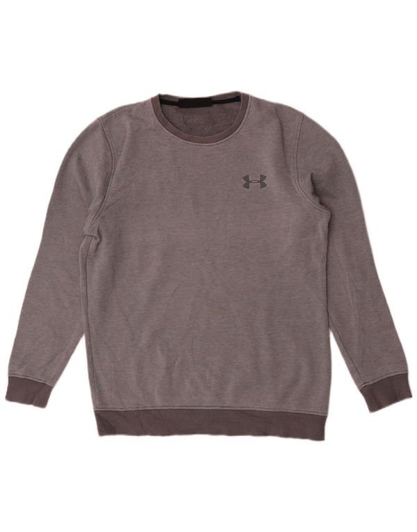 Under Armour Mens moletom jumper médio cinza risca de giz