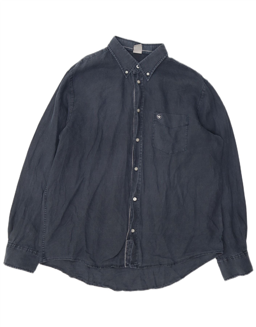 Camisa masculina Murphy & Nye Sailmakers 2XL linho azul marinho