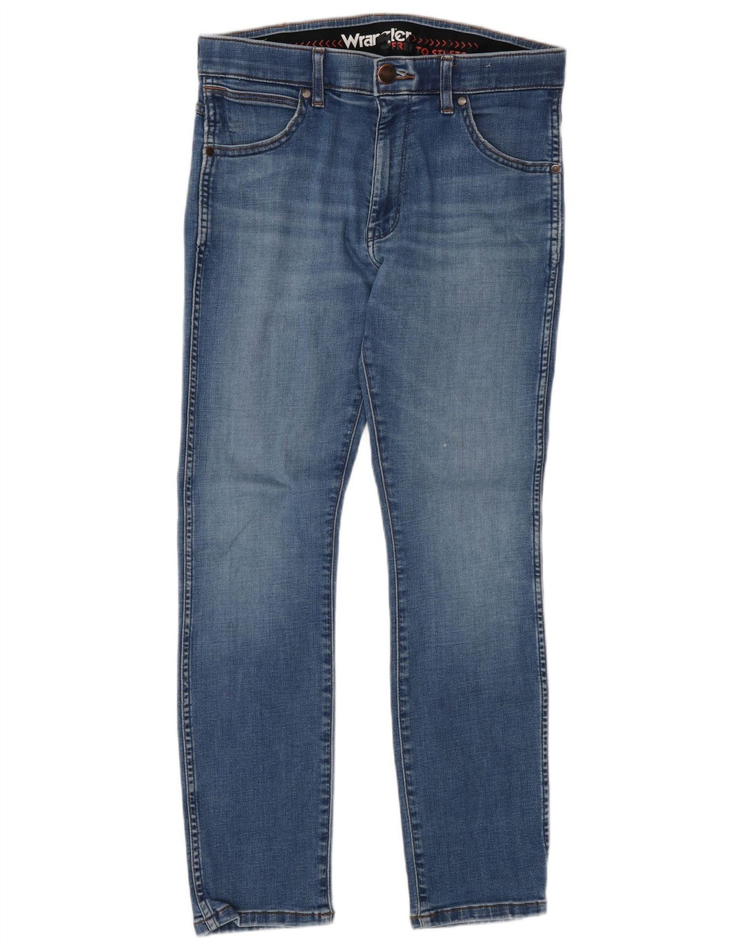 Wrangler Mens Larston Slim Jeans W30 L30 Azul Algodão